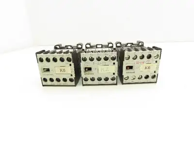 Siemens 3TF2810-0LB4 Contactor Sz 00 3-Pole 16A 1NO 600V 3PH 24VDC Coil Lot of 3