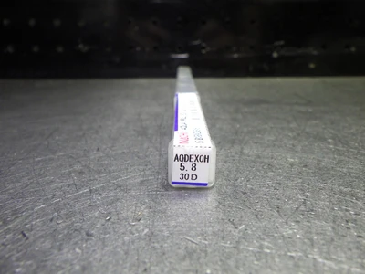 Nachi Aqua Drill EX 5.8mm Coolant Thru 30xD Carbide Drill AQDEX0H30D0580 (LOC2322)