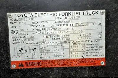 USED 1996 TOYOTA 5FBCU30