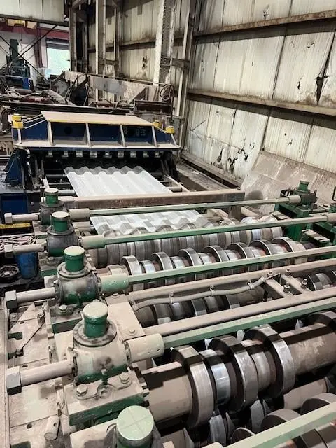 36" HI-RIB (7.2 TYPE) PANEL RAFTED ROLLFORMER LINE;  INCLUDES UNCOILER, ROLLFORMER & FLYING CUTOFF SHEAR: YOBRO #24156