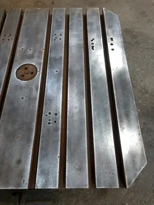 48" x 48" OHIO T SLOT ROTARY TABLE: STOCK 14674