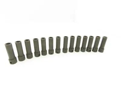 Williams 12M-609 IMP 3/8" Drive 9MM 6 Point Impact Socket Deep 2-1/8"L Lot of 14