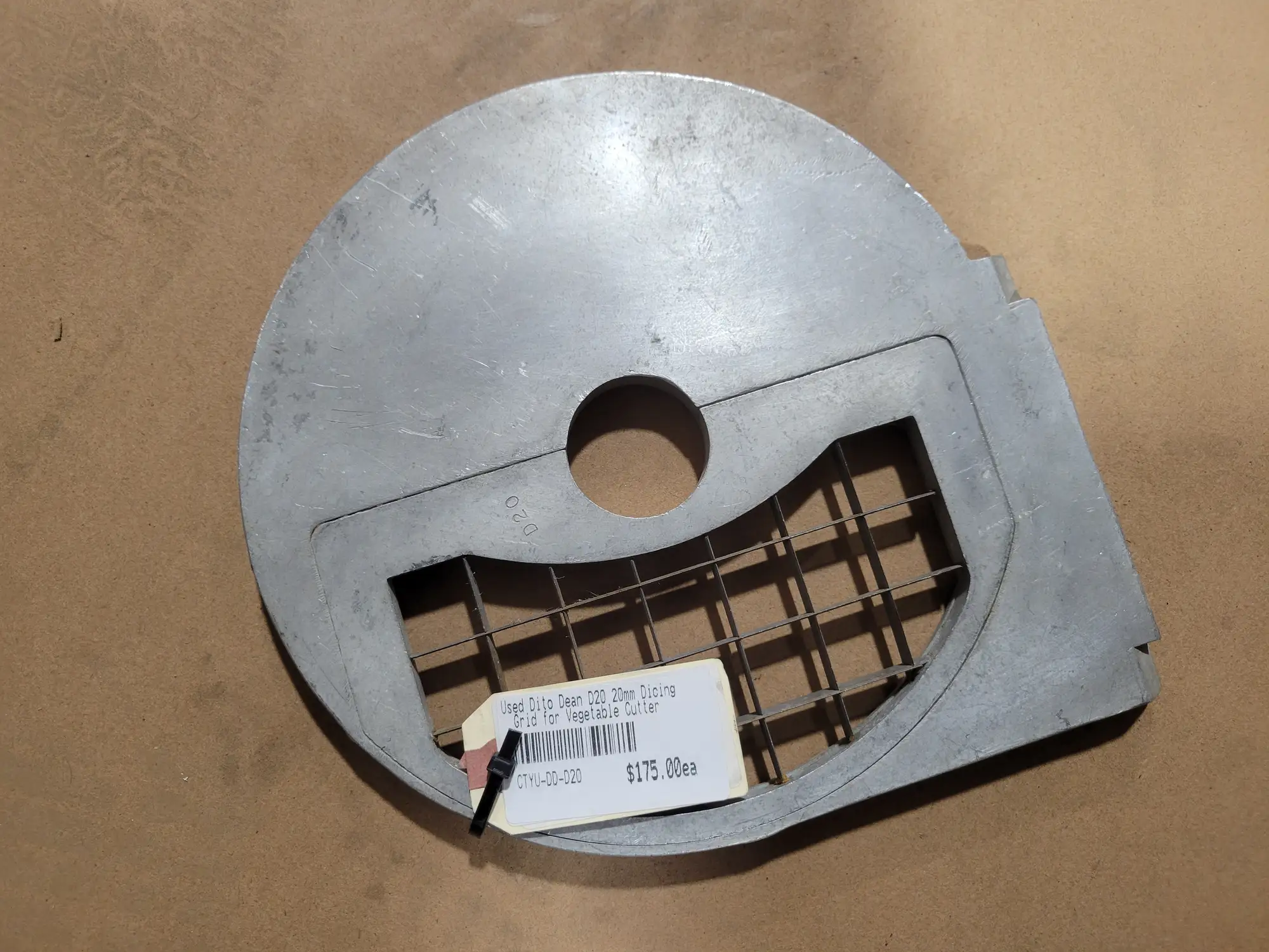 Used Dito Dean D20 20mm Dicing Grid for Vegetable Cutter