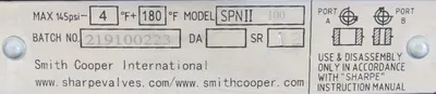 NEW SHARPE SPNII-100 ACTUATOR VALVE 2" MDL 2004 SPNII100