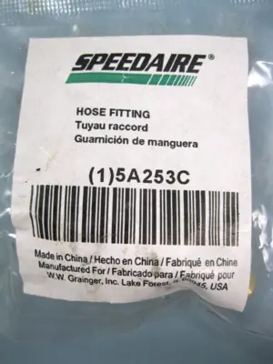 Lot (10) Speedaire Fittings - 5A253C Hose Fitting & 1EJT6A Breather Vent NEW F3