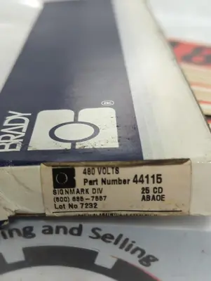 New | in-Stock BRADY 44115 Miscellaneous Equipment (Electrical & Power) Ohio US | Surplus Asset Holdings #1363825
