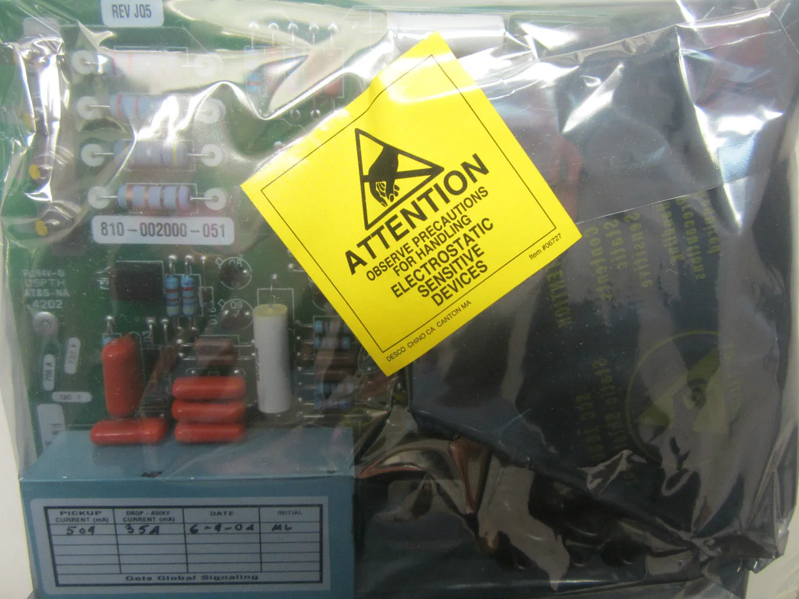 New GE 810-002000-051 Transportation PCB 81002000051