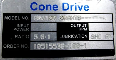 NEW CONE DRIVE B03105-0WANTB GEARBOX SPEED REDUCER B031050WANTB 10515538-100-1