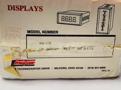 4161-4-24 | Cincinnati Electrosystems  7-Segment Display Interface - New Other