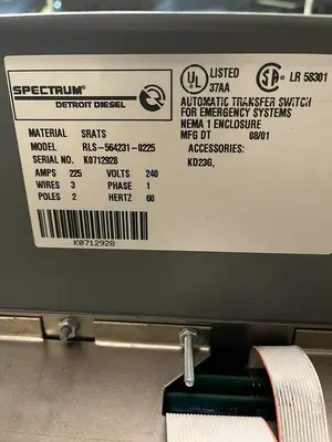 Used SPECTRUM RLS-564231-0225 Switchgears Ohio US | Surplus Asset Holdings #1227791