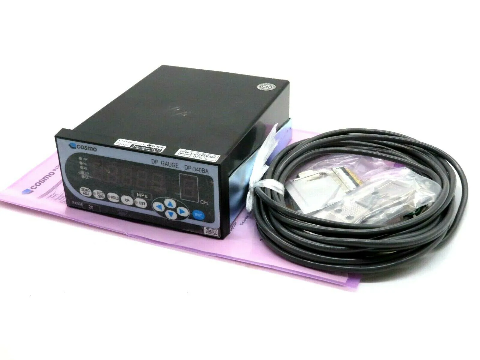 NEW COSMO DP-340BA DIGITAL PRESSURE GAUGE DP340BA