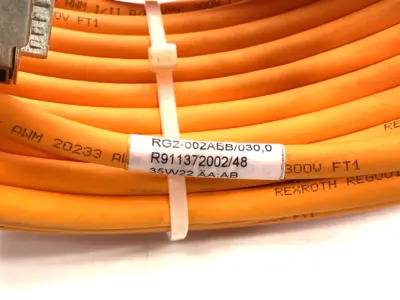 USED BOSCH REXROTH MOTOR ENCODER POWER CABLE RG2-002ABB-NN-030,0