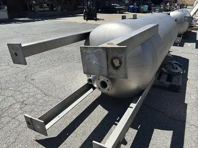Tank, 425 Gallon, Stainless Steel, 55 PSI, DT/DB, Morfab #S744613