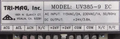 NEW TRI-MAG UV385-9 POWER SUPPLY UV3859