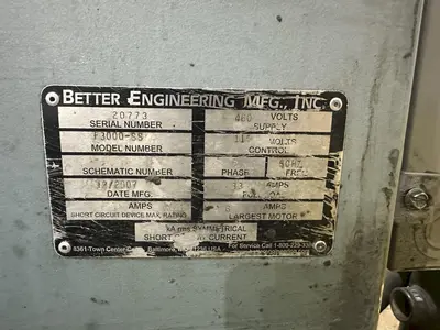 USED BETTER ENGINEERING F3000-SS