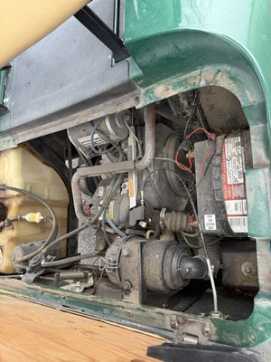(1) 2015 E-Z-Go golf cart with a Kawasaki gas engine, includes Club Clear club and ball washer, Club...
