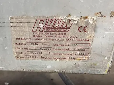 USED 2003 RYAN TECHNOLOGY INC. 793A ROTARY TABLE UTILITY SLICER