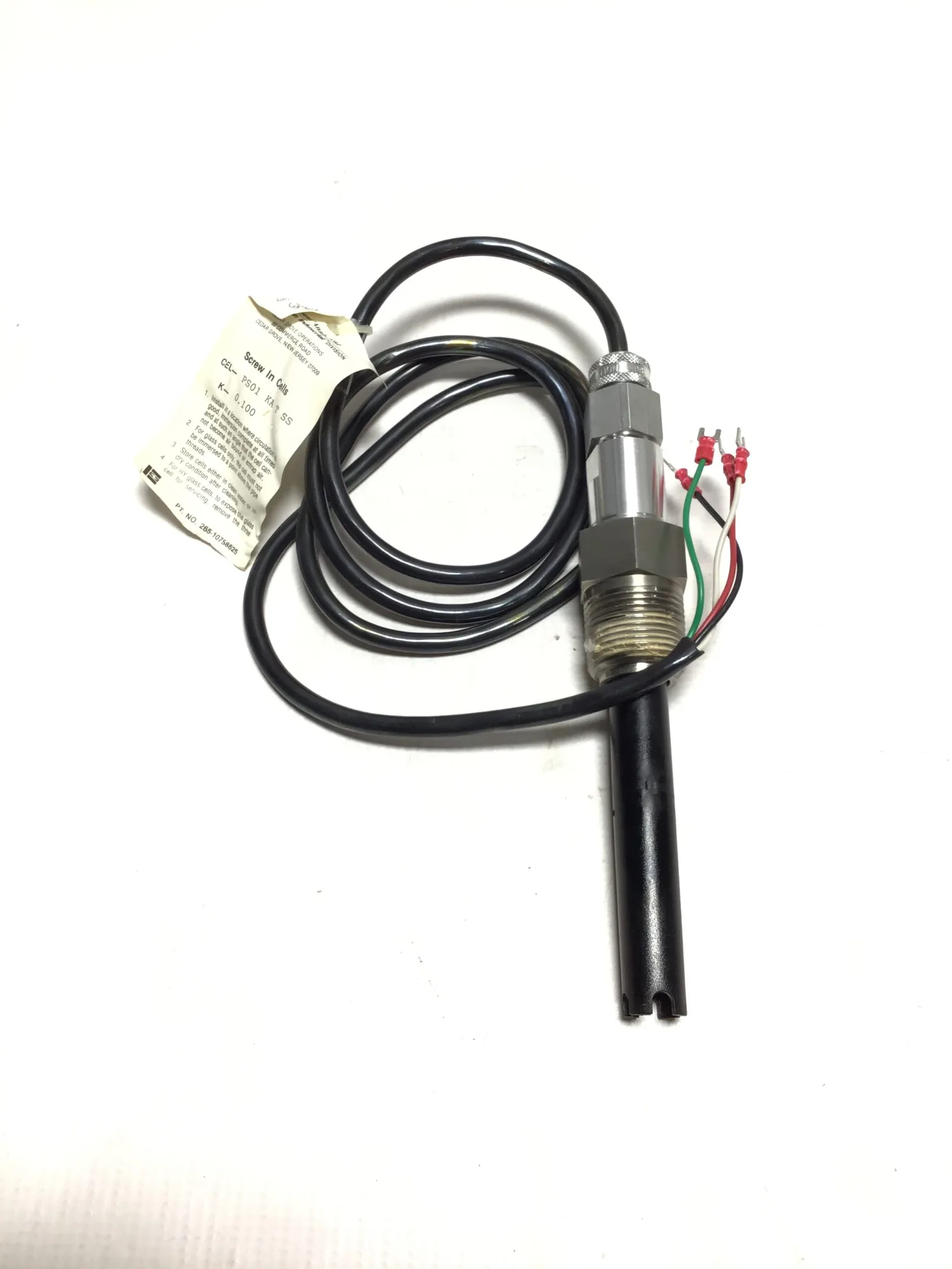 Rosemount PSOI-KA-T-SS Cell Conductivity Sensor