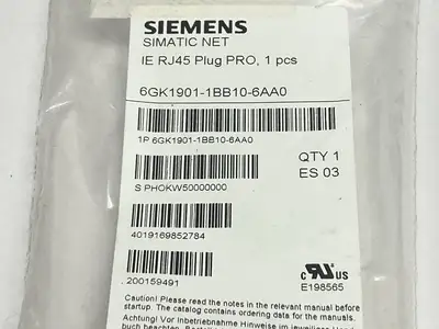 6GK1901-1BB10-6AA0 | Siemens  SIMATIC IE RJ45 Plug PRO - New