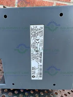 USED ALLEN BRADLEY SLC 500 1746-P1 PROCESSOR UNIT W/ 1747-L532, 1746-NT4 MODULES
