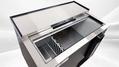 171-0240 36" Self Contained Back Bar Beer Bottle Cooler