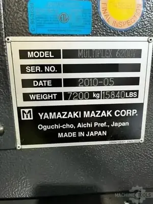 USED 2010 MAZAK MULTIPLEX 6200Y