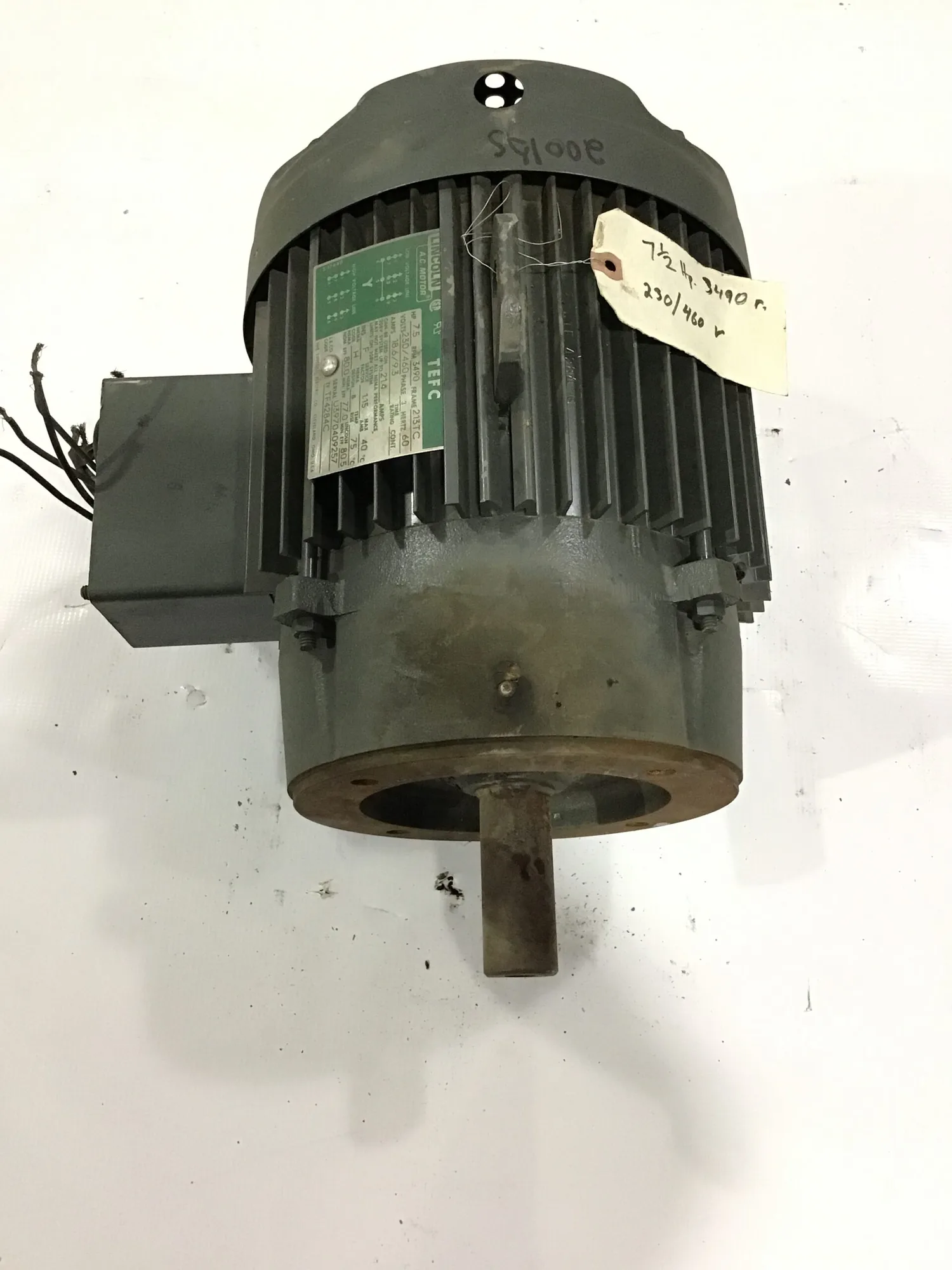 Lincoln Electric AC Induction Motor 7.5HP 3PH