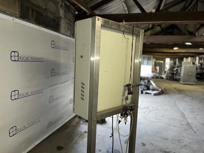 6 Head ELF Filler with feed tanks & container link belt conveyor