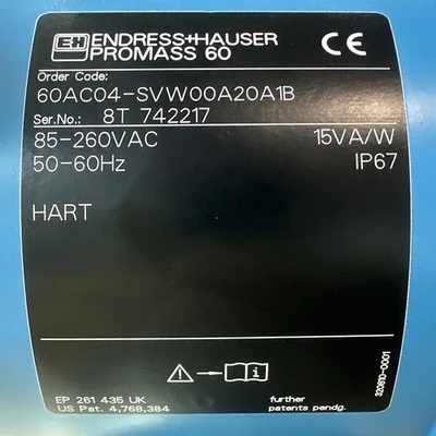 NEW Endress+Hauser 60AC04-SVW00A20A1B