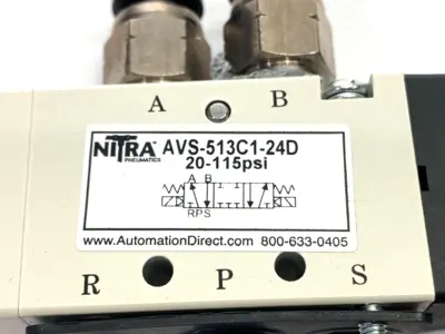 Used Automation Direct NITRA Pneumatic Double Solenoid Valve 24VDC 2.5W Solenoid Valves Michigan US | Maverick Industrial Sales #1393284