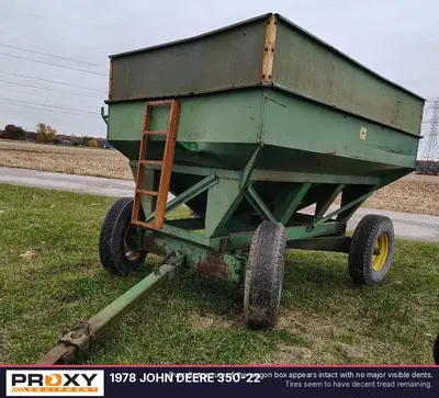 Used 1978 JOHN DEERE 350-22 Gravity Wagons Louisiana US | Proxy Equipment #1385302
