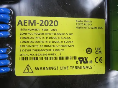 New | in-Stock BASLER AEM-2020 E03299015 PLC Input & Output Texas US | Aucto #1308535
