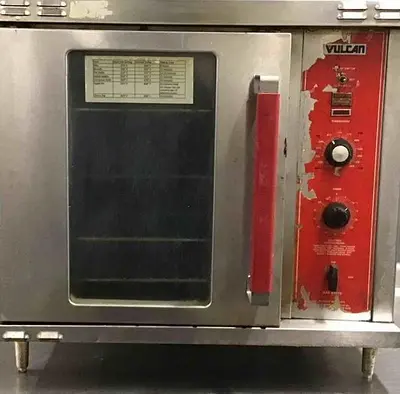 Vulcan Stainless Steel Single Deck Half Size Gas Convection Oven
