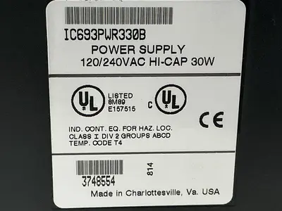 USED GE FANUC IC693PWR330B
