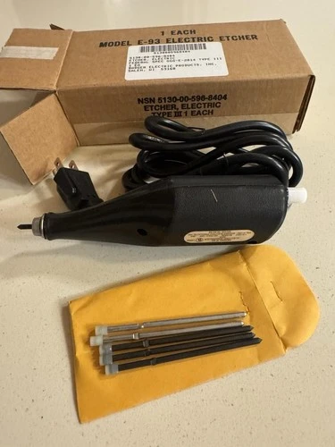 Badger Electric Products USA Model E-93  Etcher Engraver Jewelry Carbide Bits