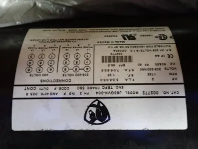 USED NIDEC J63GVK304