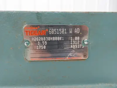 Dodge Tigear A262B030N000K1 Worm Gearbox 30:1 Reducer 1.6Hp 58rpm LH Output