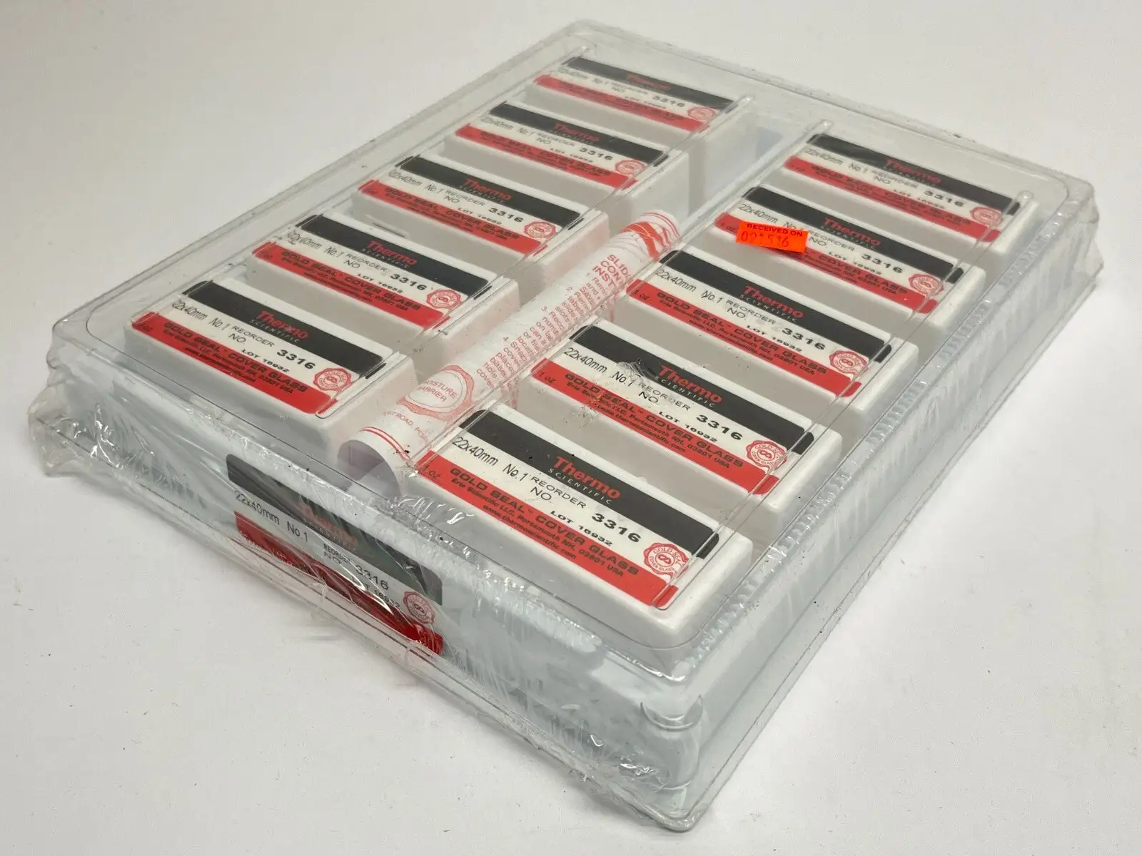 3316 | Thermo Fisher  Gold Seal Cover Glass 22x40mm 10 Pack - New