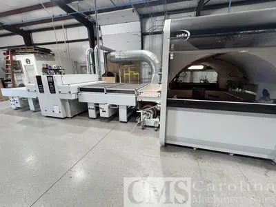 USED CEFLA MITO SPRAYER FINISHING LINE WITH UV OVENS