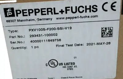 NEW PEPPERL+FUCHS PXV100S-F200-SSI-V19 OPTICAL READING HEAD PXV100SF200SSIV19