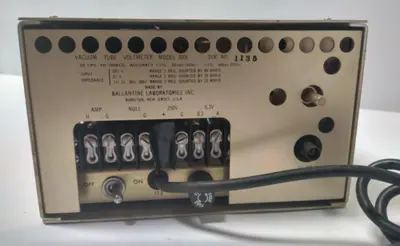 Ballantine Model 300E Vacuum Tube Voltmeter AC Volt dB Meter VTVM 0.003–300V