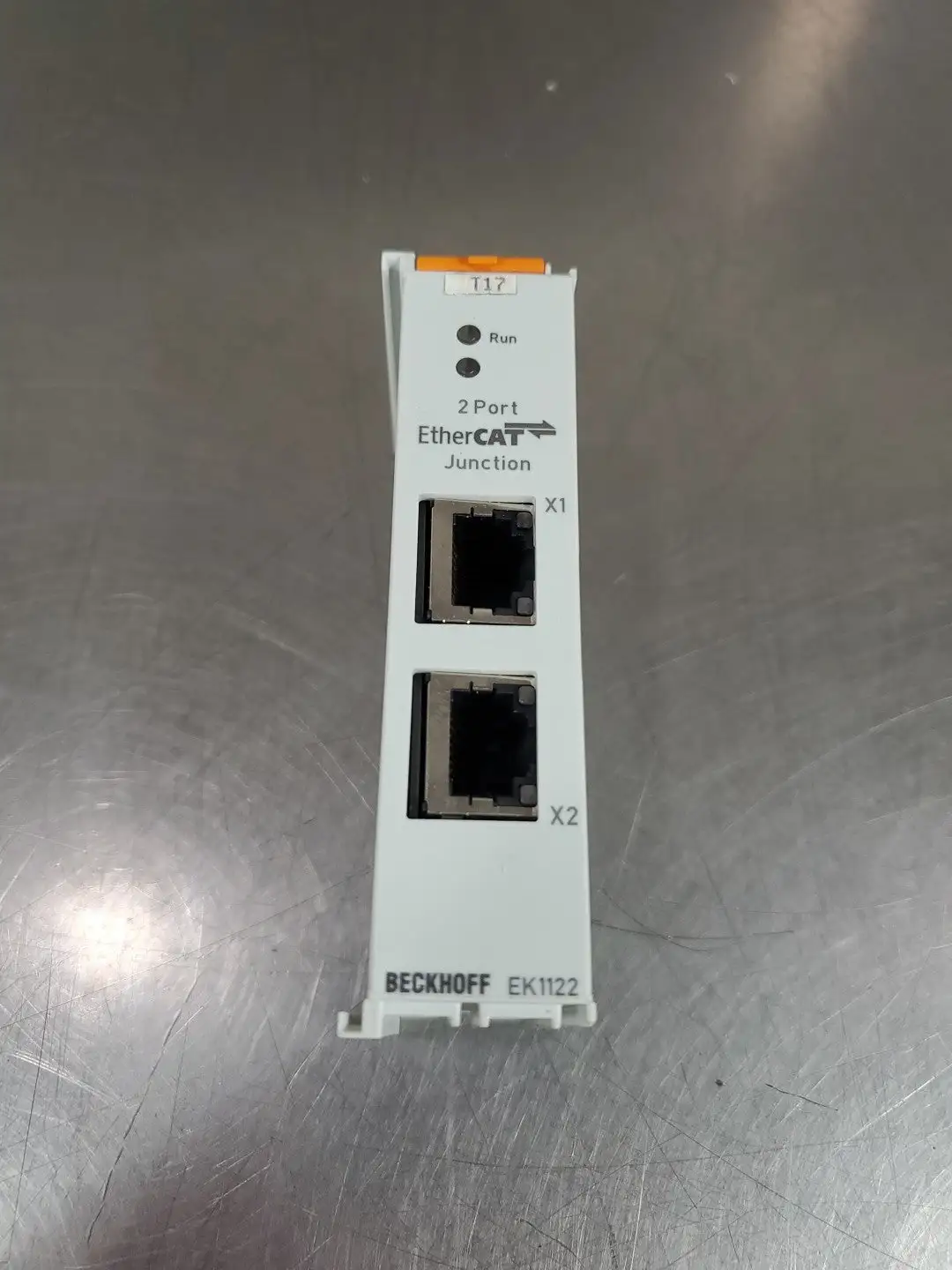 Used Beckhoff EK1122 2-Port EtherCAT Junction Module PLC Input & Output | Palmetto Automation #1148797