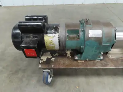 Tri Clover PRED25 Positive Displacement Pump Housing w/Reducer  1.5 Hp 1ph Motor