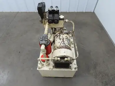 Showa Okuma PVU-40-0403-HX CNC Lathe Hydraulic Power Unit 2.2kw 25L/Min 40L Tank