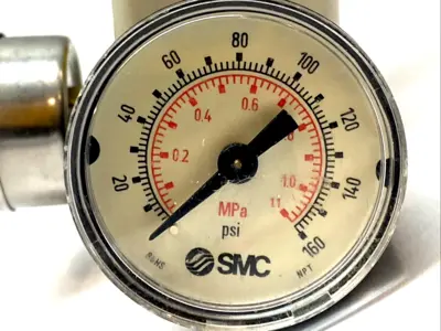 Used SMC Precision Regulator 1/8" NPT w/ 2 Pressure Gauges Air Pressure Regulators Michigan US | Maverick Industrial Sales #1394906