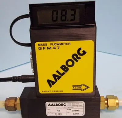 QTY. 1. AALBORG MASS FLOW METER GFM-47. MAX PSI: 5...