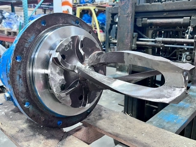 Back Pull Out with Impeller for Ahlstrom / Sulzer Medium Consistency Pump Model MCA 22-4