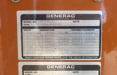 USED GENERAC 2966970100