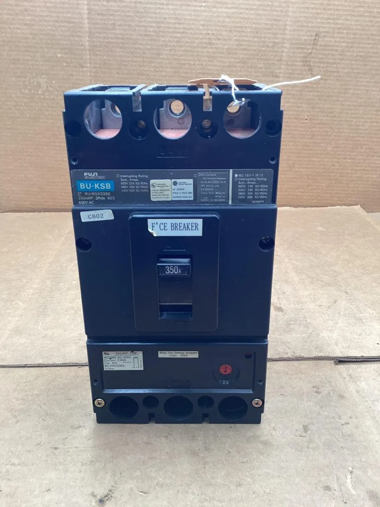 Fuji BU-KSB3350; 350A 3 Pole 600V Breaker