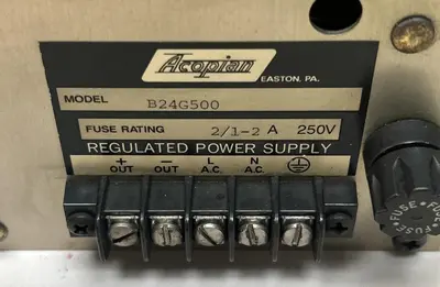 Used ACOPIAN B24G500 Miscellaneous Equipment (Electrical & Power) | Surplus Asset Holdings #1200512